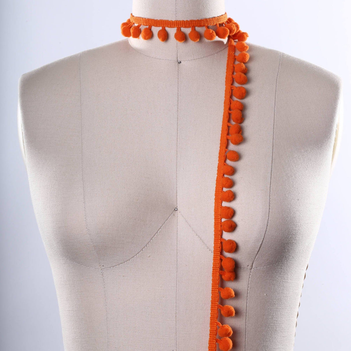 Pom Pom Trim Orange 1 Yard