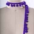 Pom Pom Trim Violet Purple 2 Yards