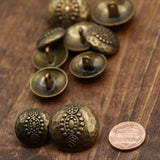 Antique Brass Metal Shank Button