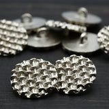 Metal Shank Button Silver Gray 34L