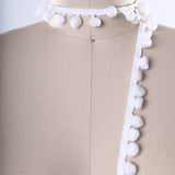 Pom Pom Trim White Snowball