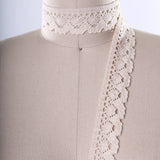 Cluny Lace Trim 1.25" Beige White