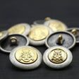 Royal Crest Metal Button