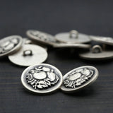 Silver Fruit Design Metal Button 36L