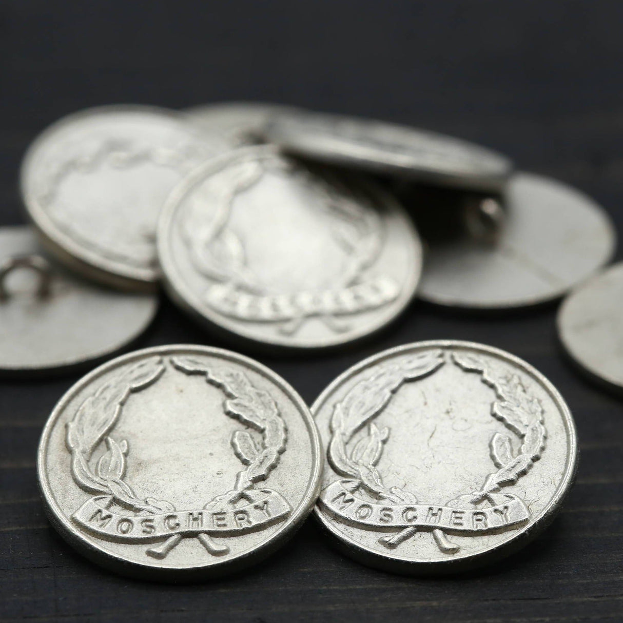 Silver Metal Shank Button