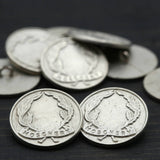 Silver Metal Shank Button
