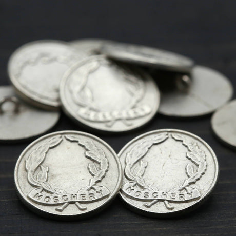 Silver Metal Shank Button