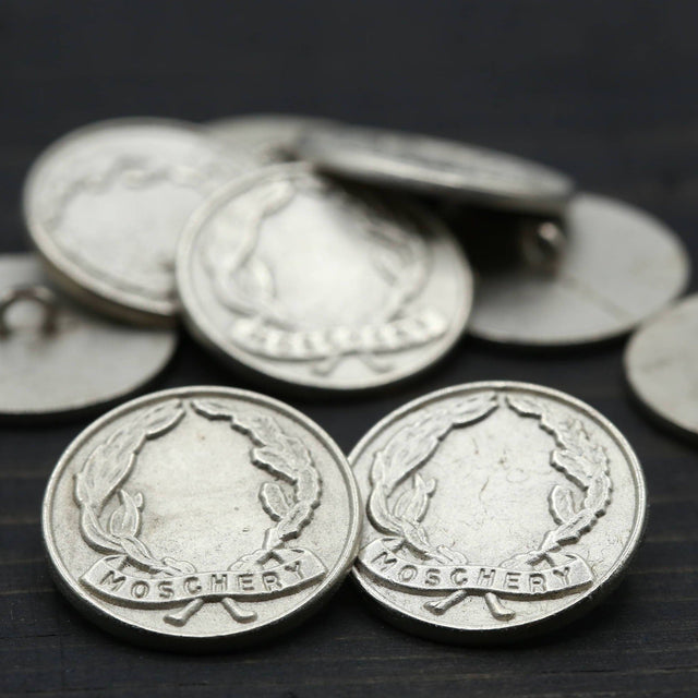 Silver Metal Shank Button