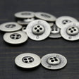 Silver Metal Four-Hole Button 32L
