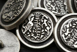 Silver Shank Button 24L 15mm