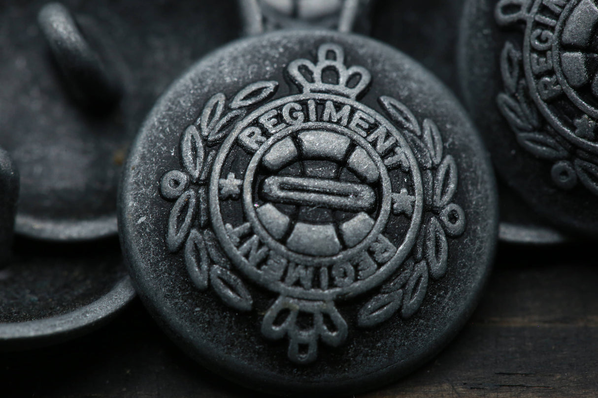 Gunmetal Shank Button 22L 14mm