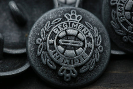 Gunmetal Shank Button 22L 14mm
