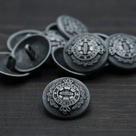 Gunmetal Shank Button 22L 14mm
