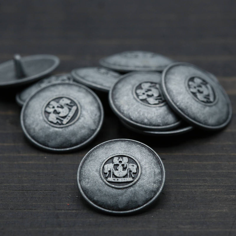 Gunmetal Shank Button 25 mm