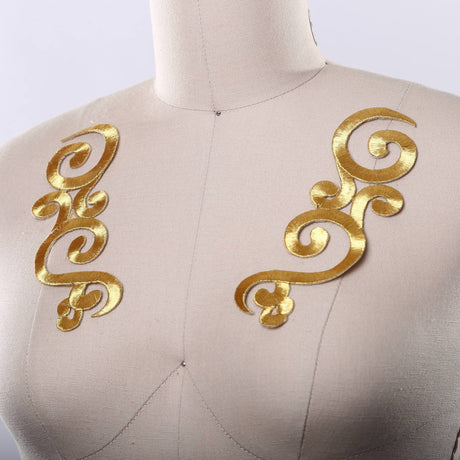 Metallic Gold Iron-On Applique Patch
