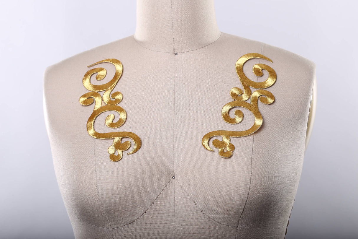 Metallic Gold Iron-On Applique Patch
