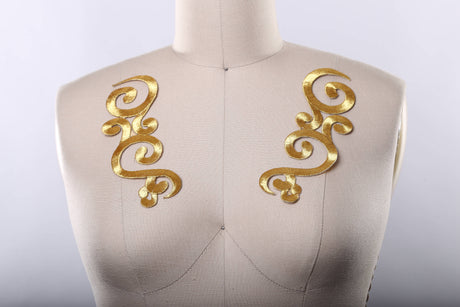 Metallic Gold Iron-On Applique Patch
