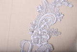 Lace Applique Pearl Silver