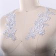 Lace Applique Pearl Silver
