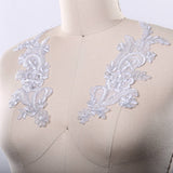 Lace Applique Pearl Silver