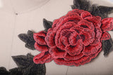 Embroidered Flower Applique Patch
