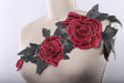 Flower Applique Embroidered Pink Olive