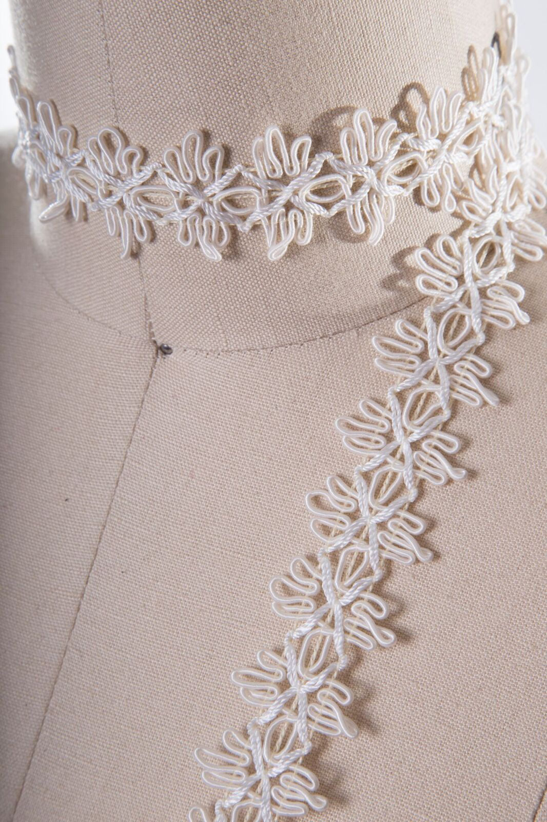 Gimp Trim 1 Inch White Ivory