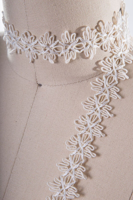 Gimp Trim 1 Inch White Ivory