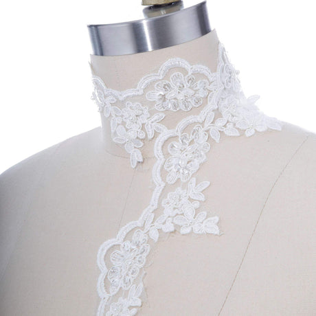 Beaded Arch Bridal Lace Trim 2.25"