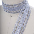 Metallic Woven Gimp Trim 1.75" Silver Gold