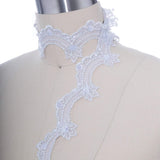 Sequin Beaded Lace Trim Silver Scalloped