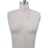 Bridal Lace Trim White Gold Silver