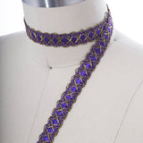 Gimp Trim Purple Antique Gold 5/8"