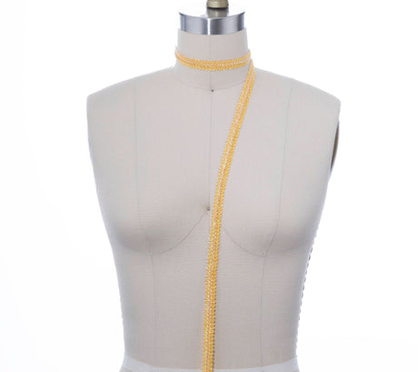 Gimp Trim Yellow Gold 5/8 Inch