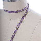 Gimp Trim Purple Gold 3/8"