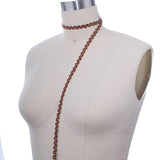 Gimp Trim Maroon Gold 3/8 Inch