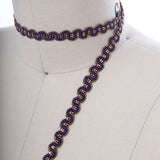 Gimp Trim Purple Gold 3/8 Inch