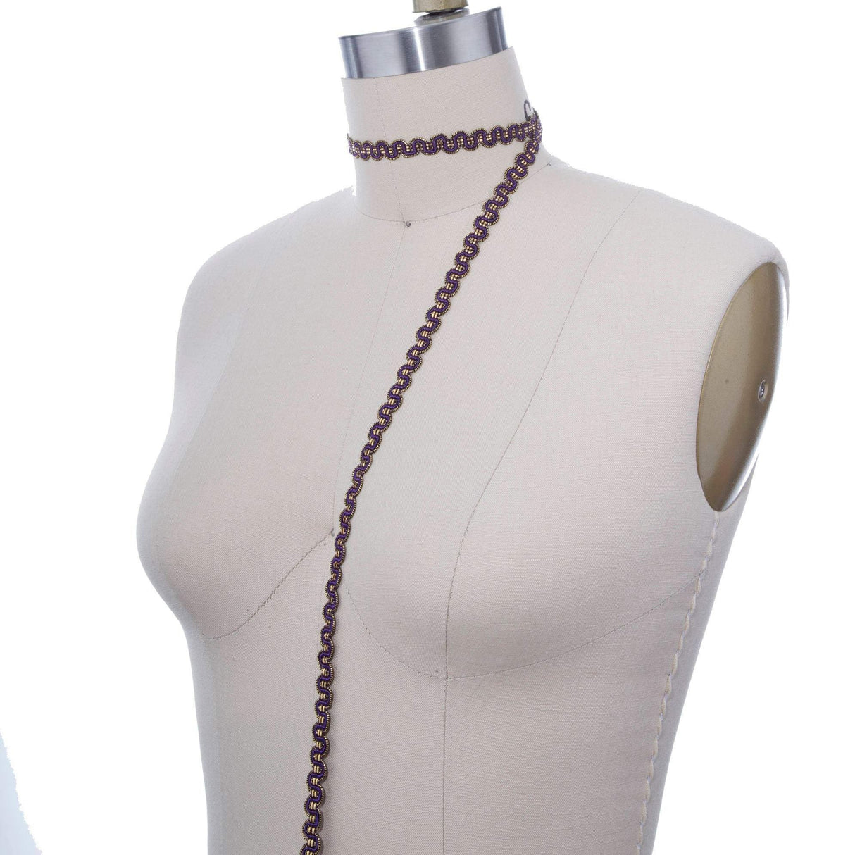 Gimp Trim Purple Gold 3/8 Inch