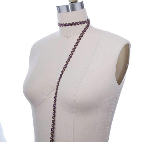 Gimp Trim Purple Gold 3/8 Inch