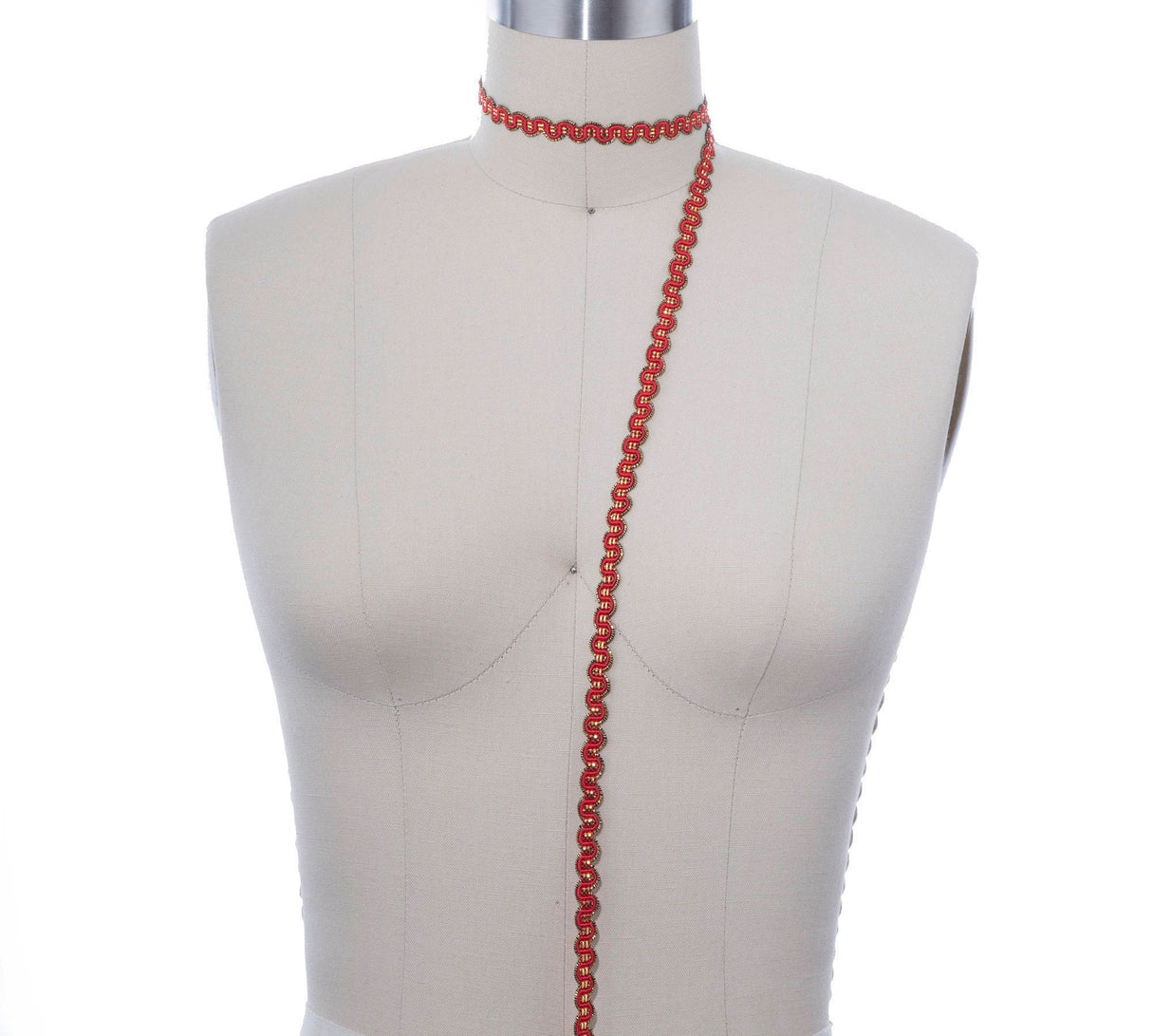Gimp Trim Red Gold 3/8"