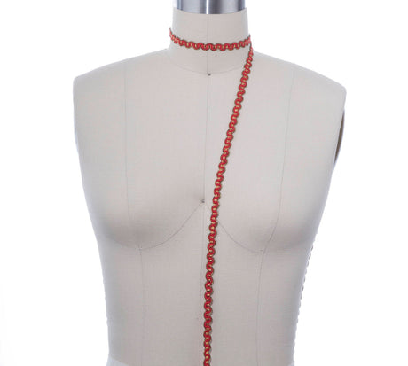 Gimp Trim Red Gold 3/8"
