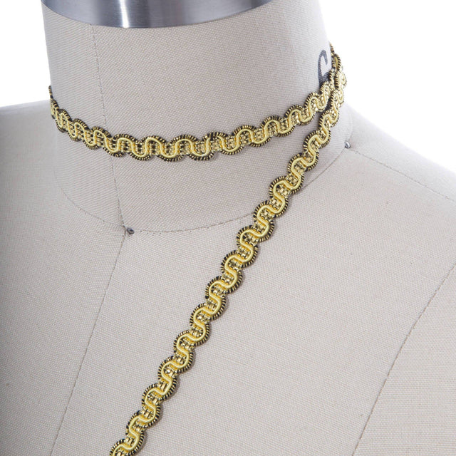Gimp Trim Daffodil Yellow Gold 3/8"