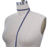 Gimp Trim Royal Blue Gold 3/8 Inch