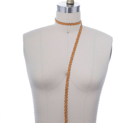 Gimp Ribbon Trim Tiger Orange 3/8"