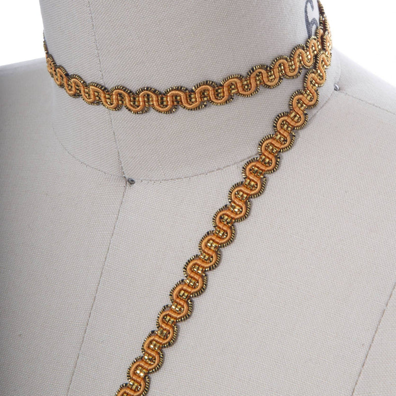 Gimp Ribbon Trim Tiger Orange 3/8"
