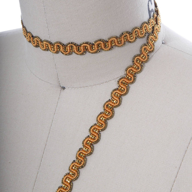 Gimp Ribbon Trim Tiger Orange 3/8"