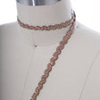 Gimp Trim Mauve Pink Gold French Braid