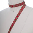 Gimp Trim Scarlet Red Antique Gold 5/8"