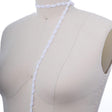 Pearl Chiffon Bridal Trim White Black 2 Yards