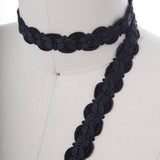 Braided Gimp Trim Black 3/4"